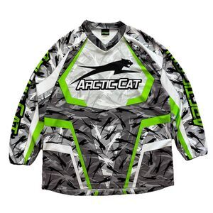Arctic Cat Arcticwear Snowmobile Jersey Size XL Moto Snowcross Poly Multi-Color